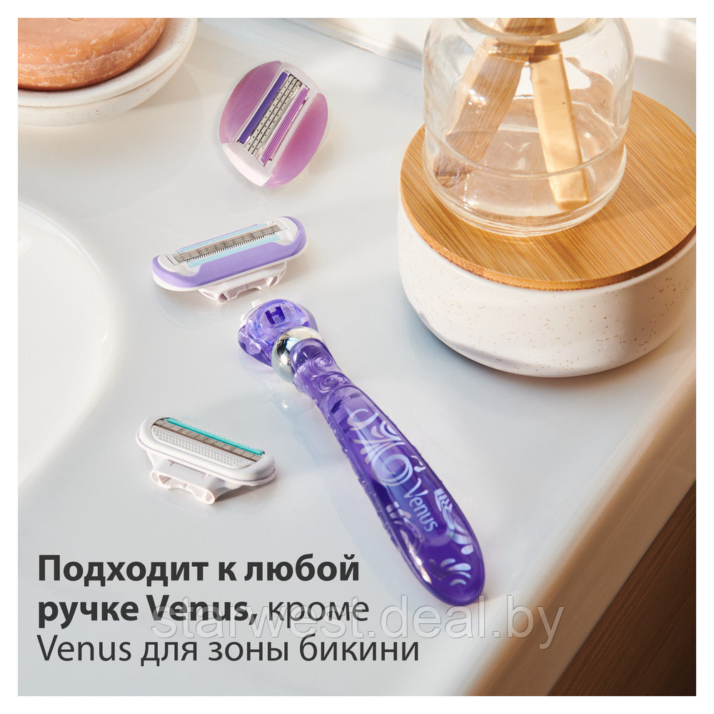 Gillette Venus Swirl Deluxe Smooth Flexball с 1 кассетой Бритва / Станок для бритья женский - фото 8 - id-p133972158