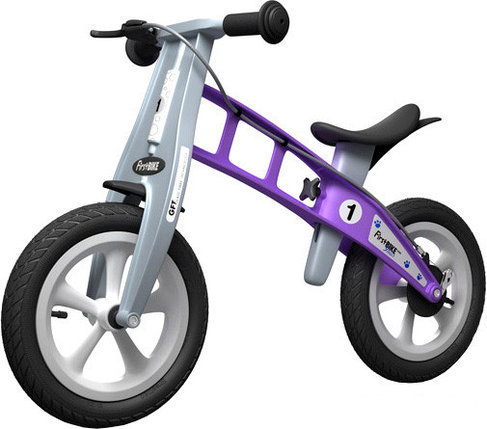 Беговел FirstBIKE Street с тормозом (фиолетовый), фото 2