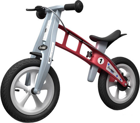 Беговел FirstBIKE Street с тормозом (красный), фото 2