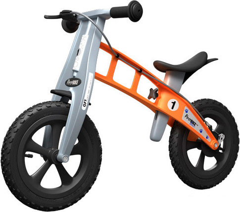 Беговел FirstBIKE Cross с тормозом (оранжевый), фото 2