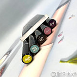 Набор водостойких подводок для глаз Langmanni Eyeliner and Wing Stamp со штампом, 5 цветов, фото 9