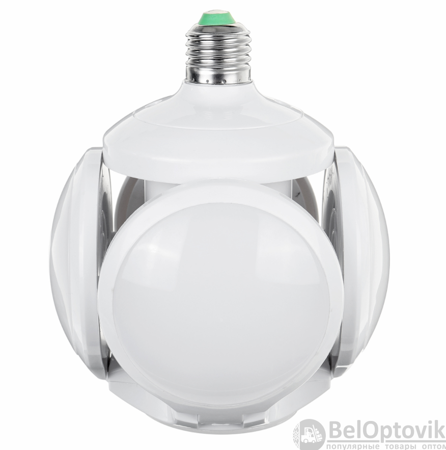 Складная светодиодная лампа Люстра Led Football UFO Lamp 40W цоколь E27 (4 лопасти) форма шар - фото 3 - id-p174200140