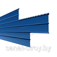 Сайдинг Lбрус-XL-В-14х335 (ПЭ-01-1014-0.45) RAL 5005 Синий насыщенный