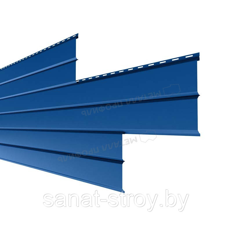 Сайдинг Lбрус-XL-В-14х335 (ПЭ-01-1014-0.45) RAL 5005 Синий насыщенный - фото 1 - id-p174233088