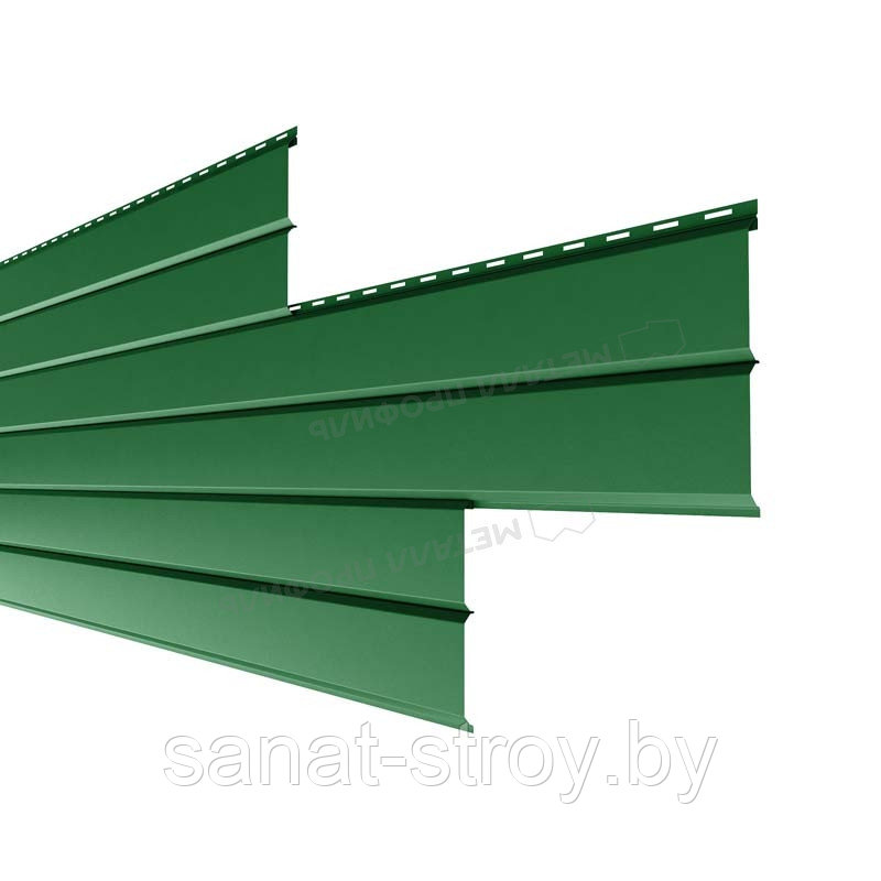 Сайдинг Lбрус-XL-В-14х335 (ПЭ-01-1014-0.45) RAL 6002 Зеленый лист - фото 1 - id-p174233090