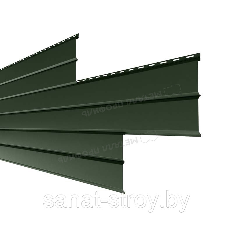 Сайдинг Lбрус-XL-В-14х335 (VikingMP E-20-3005-0.5) RAL 6007 Бутылочно-зеленый