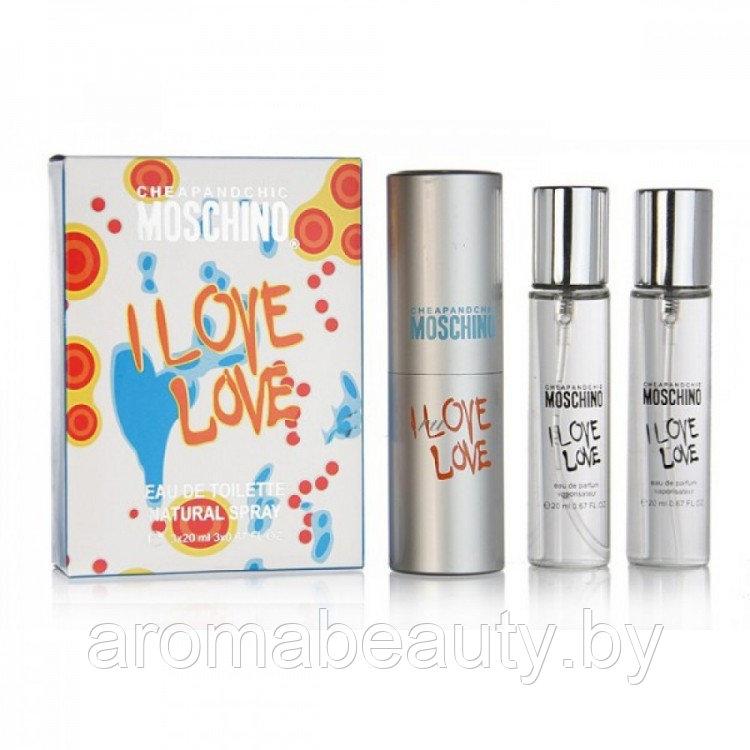 Женская туалетная вода Moschino Cheap and Chic I Love Love edt 3 по 20ml - фото 1 - id-p174233519