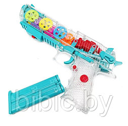 Прозрачный интерактивный игрушечный пистолет Gear Light Gun ABC