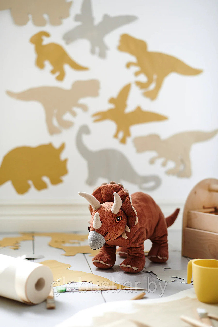 JÄTTELIK ЙЭТТЕЛИК Мягкая игрушка, динозавр/Трицератопс 46 см, икеа - фото 4 - id-p174234617