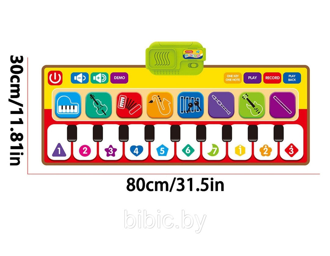 Детское мягкое пианино Piano Toys Music Play Mat - Музыкальные танцы для мальчиков и девочек - фото 2 - id-p174234909