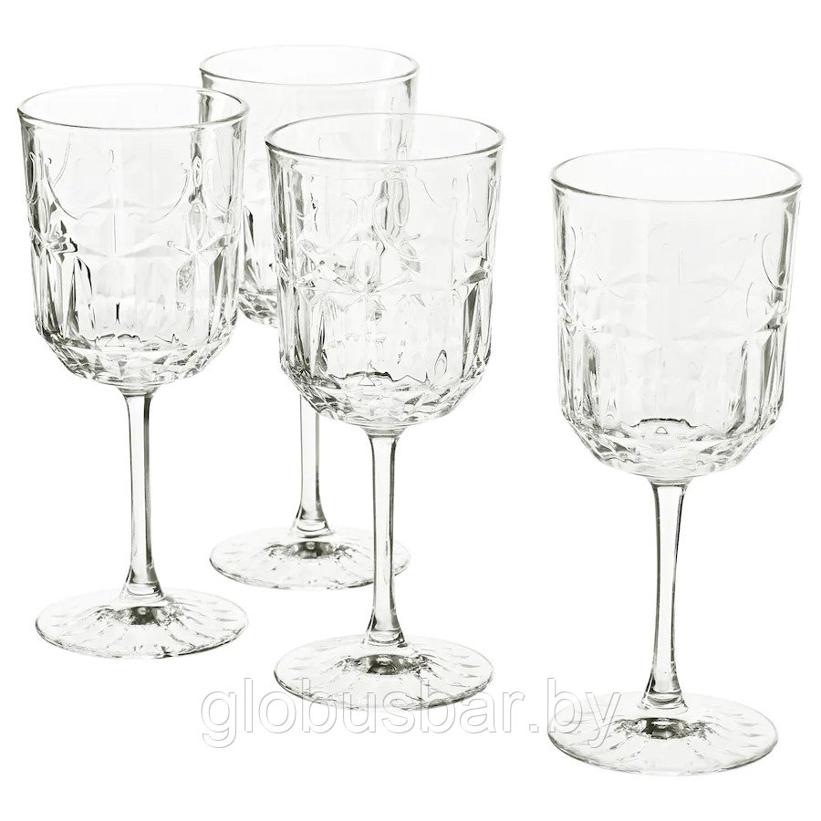 SÄLLSKAPLIG СЭЛЛЬСКАПЛИГ Бокал для вина, прозрачное стекло/с рисунком27 сл, икеа - фото 1 - id-p174235429