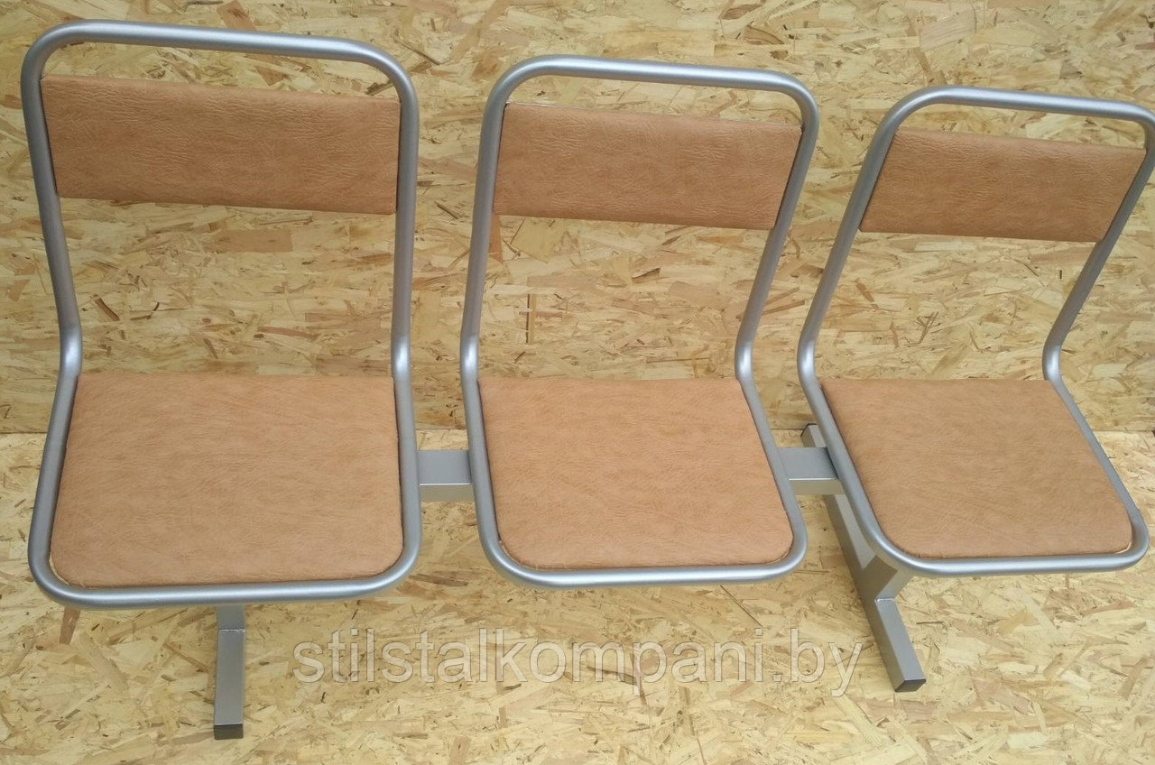 Скамья 2,3,4-секционная с мягкими сиденьями "Рондо-2,3,4" - фото 2 - id-p174163875
