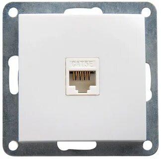 ATLASDESIGN - Розетка 1хRJ-45 UTP CAT5E (белый)