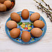 Стеклянная подставка на 8 яиц «Цыплята», фото 3