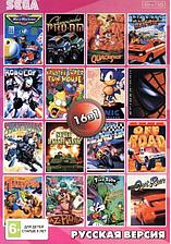 Картридж Sega 16в1 (AA-1602), Tiny Toon/Sonic/Micro Machines/Tazmania/Tale Spin/Super Off Road и др.