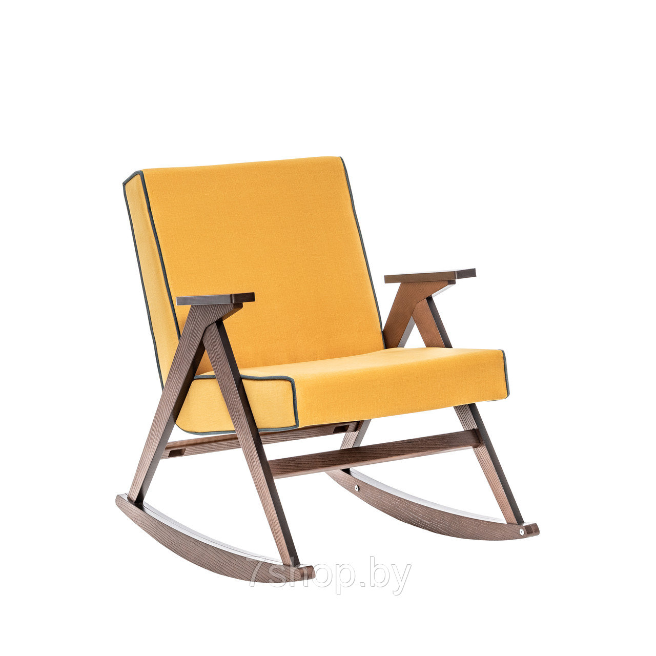 Кресло-качалка Вест Орех, ткань Fancy 48, кант Fancy 37 - фото 1 - id-p174252629