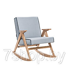 Кресло-качалка Вест Дуб Шпон, ткань Fancy 85, кант Fancy 37
