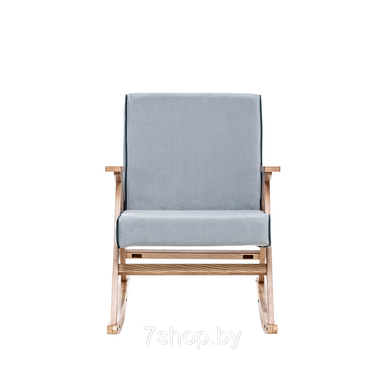 Кресло-качалка Вест Дуб Шпон, ткань Fancy 85, кант Fancy 37 - фото 9 - id-p174252630