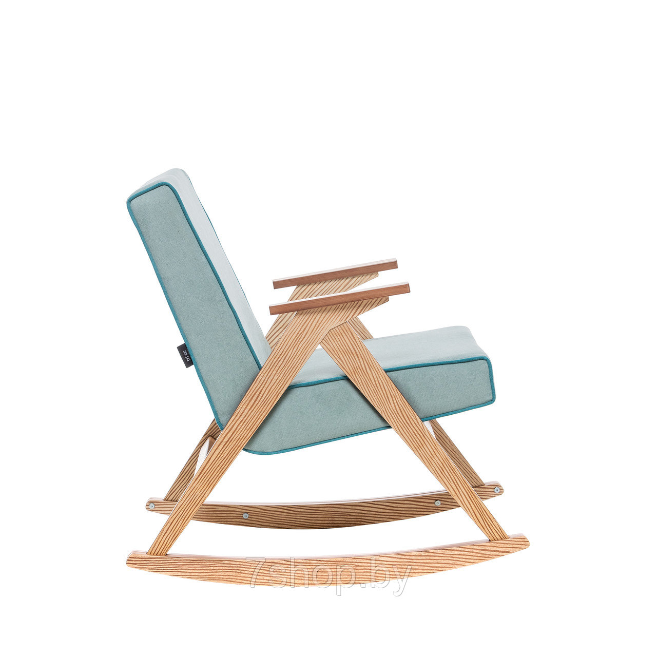 Кресло-качалка Вест Дуб, ткань Soro 34, кант Soro 86 - фото 2 - id-p174252631