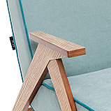 Кресло-качалка Вест Дуб, ткань Soro 34, кант Soro 86, фото 7