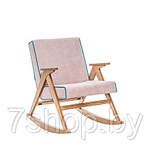 Кресло-качалка Вест Дуб, ткань Soro 61, кант Soro 86