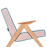 Кресло-качалка Вест Дуб, ткань Soro 61, кант Soro 86, фото 4