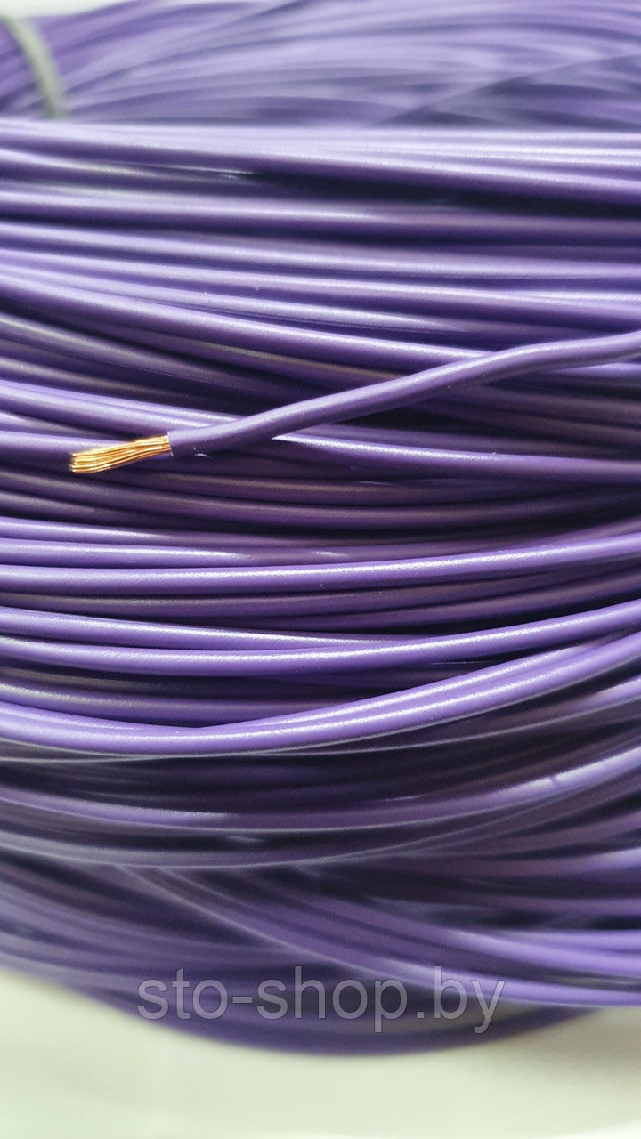 Провод ПВАМ 0,75 мм² гибкий теплостойкий фиолетовый