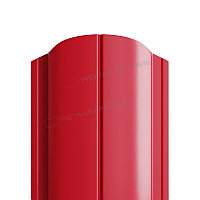 Штакетник металлический МП ELLIPSE-O 19х126 (ПЭ-01-3003-0.45) RAL 3003 Красный рубин