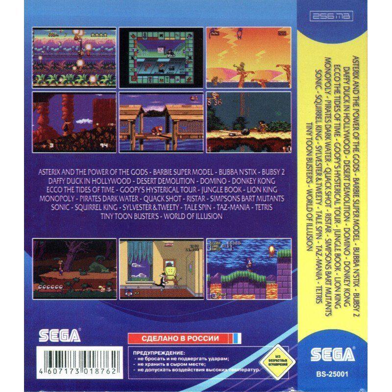 Картридж Sega 25в1 (BS-25001), Jungle Book/Lion King/Asterix/Donkey Kong/Bubsy 2/Tetris/Monopoly/Daffy и др. - фото 7 - id-p174263141