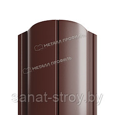 Штакетник металлический МП ELLIPSE-O 19х126  (ПЭ-01-8017-0.45)   RAL 8017 Коричневый шоколад
