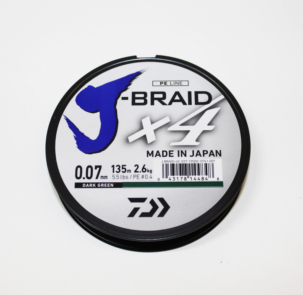 Леска плетеная "DAIWA" "J-Braid X4" 0.07мм 135м зеленая - фото 2 - id-p174264399