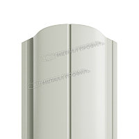 Штакетник металлический МП ELLIPSE-O 19х126 NormanMP (ПЭ-01-9002-0.5) RAL 9002 Серо-белый
