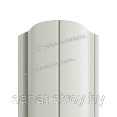 Штакетник металлический МП ELLIPSE-O 19х126 NormanMP (ПЭ-01-9002-0.5)  RAL 9002 Серо-белый