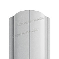 Штакетник металлический МП ELLIPSE-O 19х126 NormanMP (ПЭ-01-9006-0.5) RAL 9006 Белый алюминий