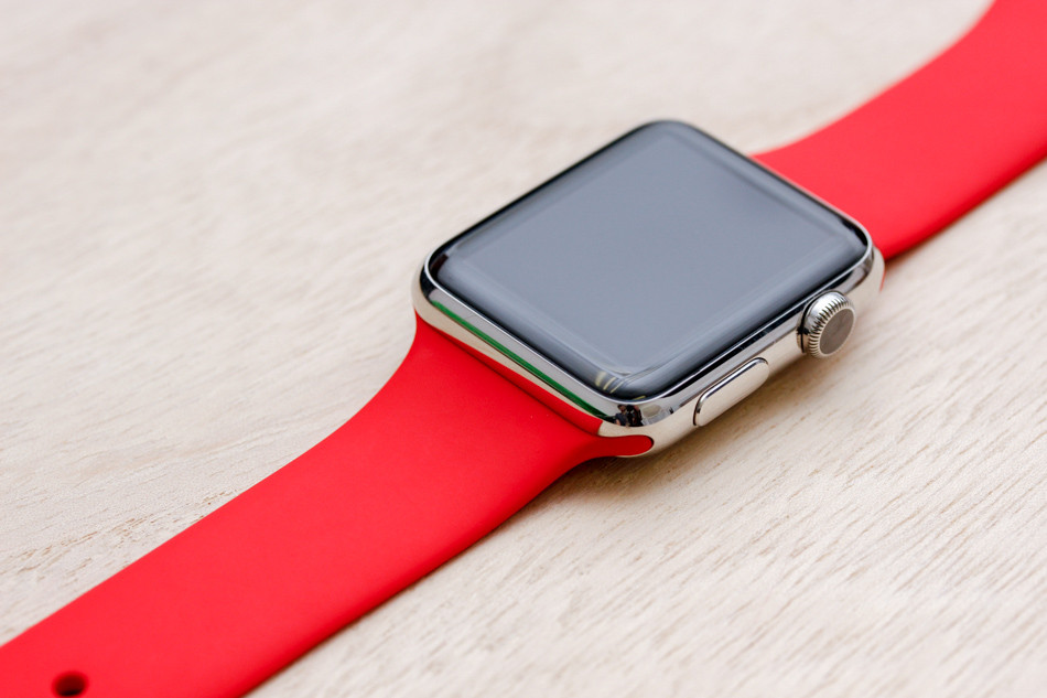 Ремешок для часов Apple Watch 38/40 mm (красный) - фото 2 - id-p174238394