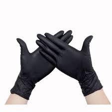 Перчатки нитриловые XS черные  50пар/100шт.