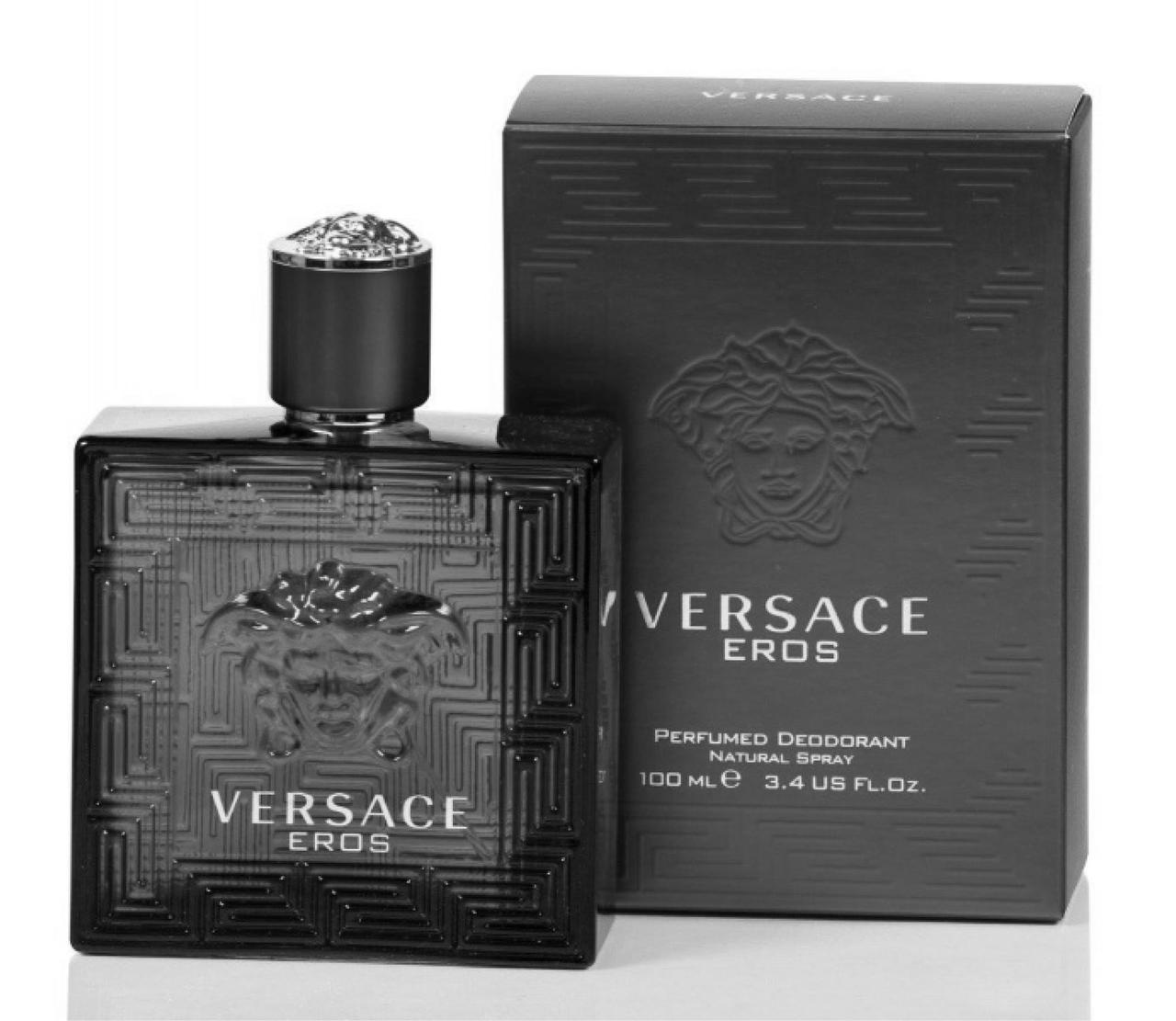 Мужские духи VERSACE Eros perfumed deodorant 100ml - фото 2 - id-p174278817