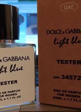 Женские духи DOLCE & GABBANA light blue tester 50ml - фото 3 - id-p174278861