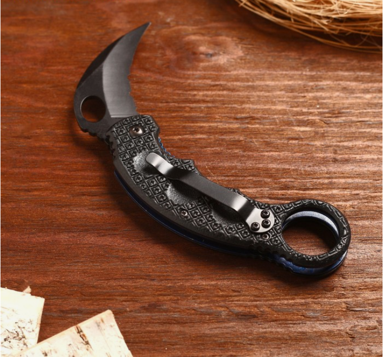 Нож - Керамбит черный (12 см)