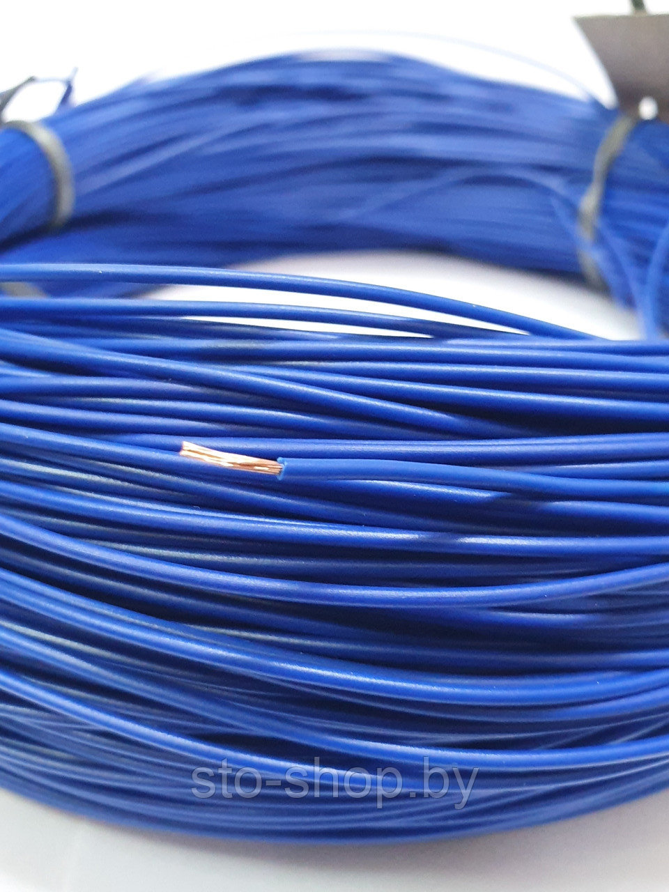 Провод ПВАМ 0,5 мм² гибкий теплостойкий синий - фото 2 - id-p174169819