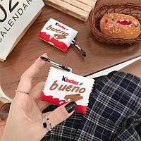 Чехол силиконовый для наушников AirPods 1/2 "Kinder bueno"
