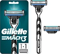Gillette Mach 3 с 2 кассетами Бритва / Станок для бритья мужской