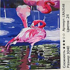 Картина по номерам Фламинго (LRA3548)