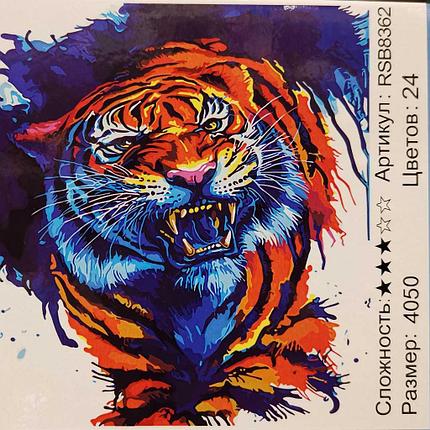 Рисование по номерам Свирепый тигр (RSB8362), фото 2
