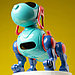 Робот-собака IQ DOG, ходит, поёт, работает от батареек, цвет голубой, фото 7