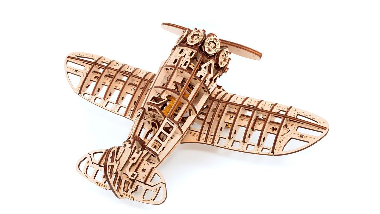 Самолет. Деревянный пазл 3D - конструктор EWA - фото 6 - id-p174323899