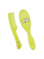 Набор детских расчесок для волос Happy Baby "Brush Сomb Set", салатовый