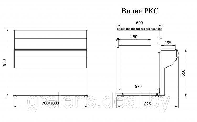 Расчетно-кассовый стол Enteco master РКС-1000 Вилия - фото 2 - id-p174343299