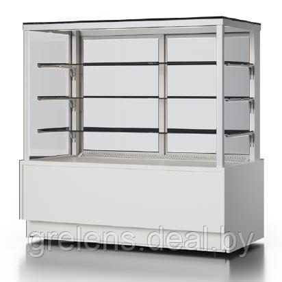 Холодильная витрина Enteco master СУЛА 2 90 кондитерская, коричнево-золотая - фото 1 - id-p174344477