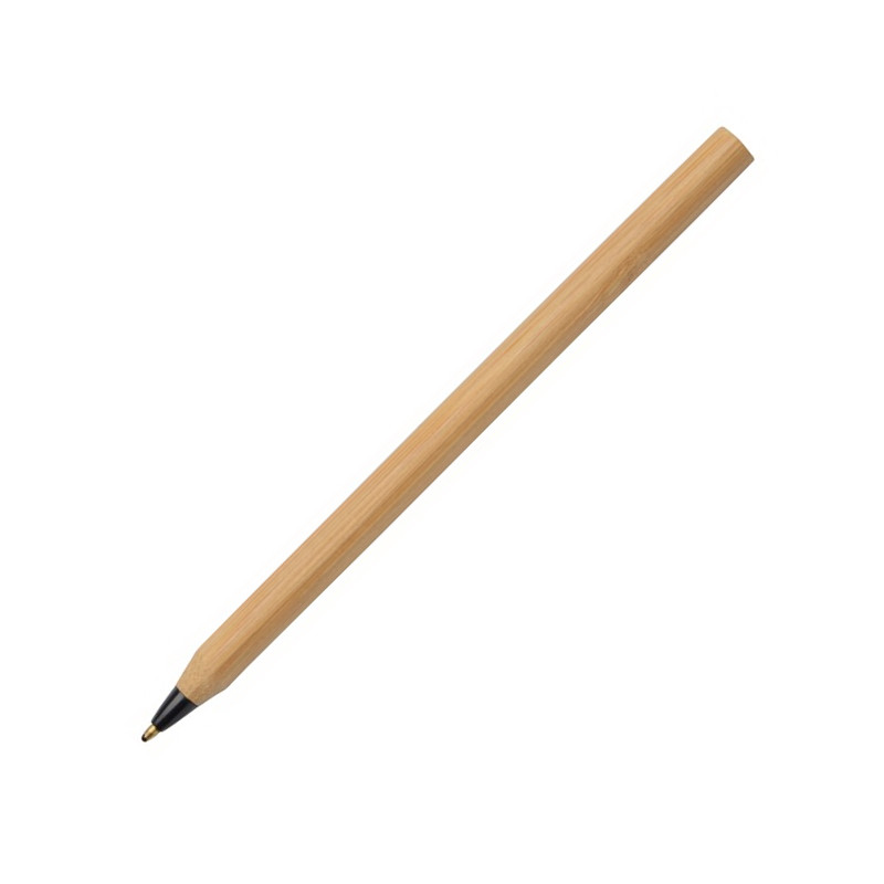 Шариковая ручка из бамбука с цветным наконечником - фото 2 - id-p174350347